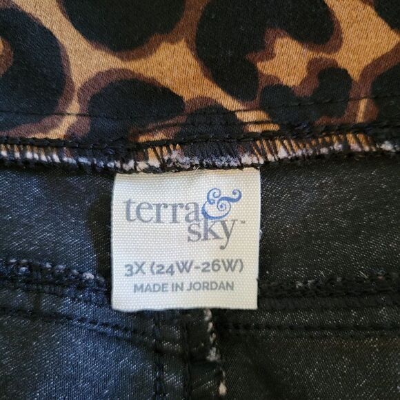 Time & Tru Women’s High Rise Animal Print Jeggings (Size 3X) - Picture 4 of 4